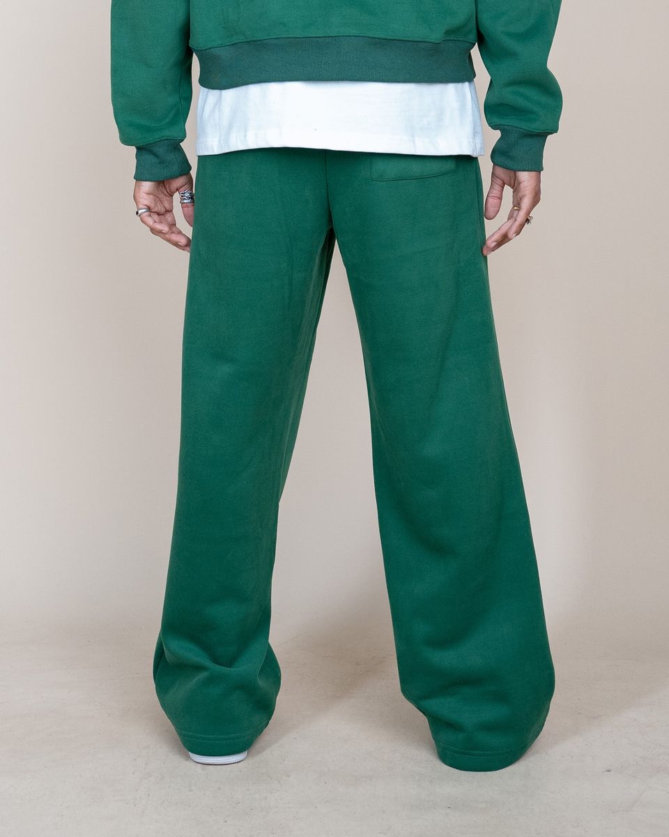 IRVINE GREEN WIDE LEG SWEAT PANT