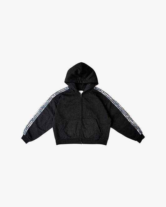 Black Camo Zip-Up Hoodie