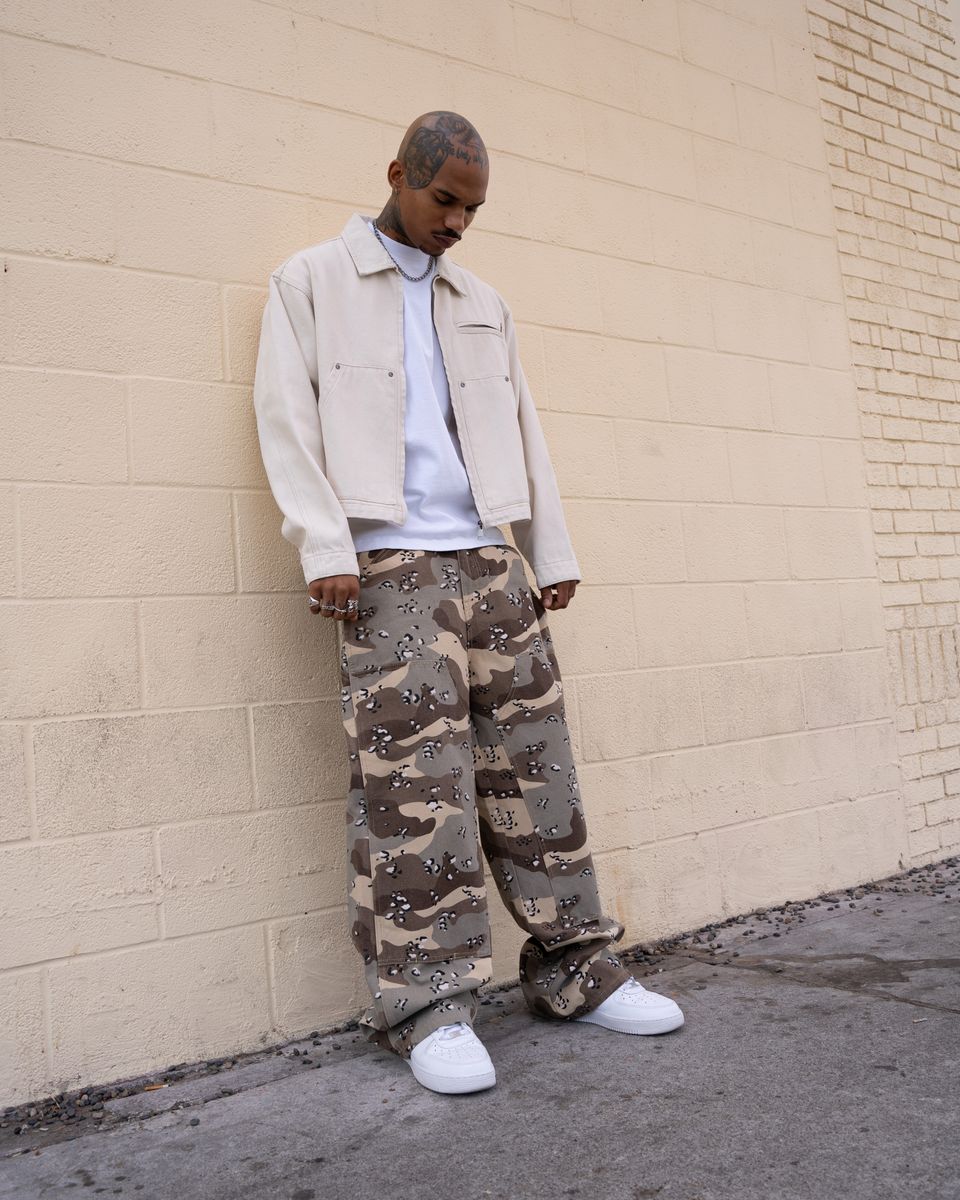 LIGHT CAMO CARPENTER PANTS