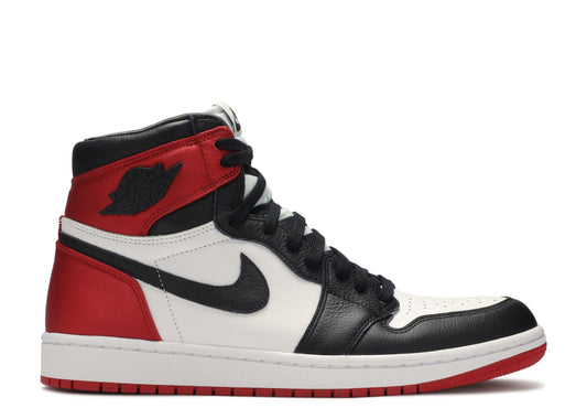 WOMENS JORDAN 1 RETRO HIGH 'SATIN BLACK TOE'