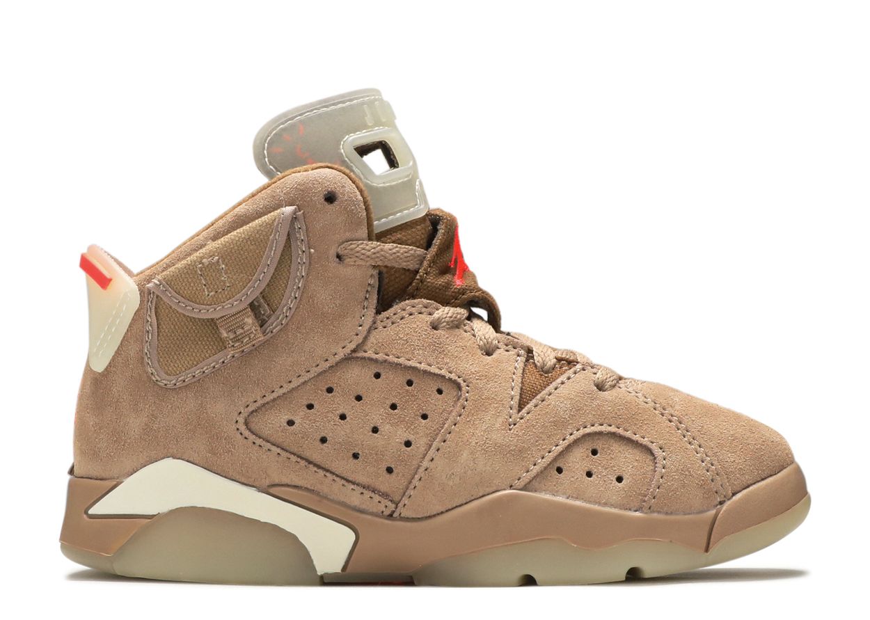 TRAVIS SCOTT X JORDAN 6 RETRO  'BRITISH KHAKI' (baby sizes)