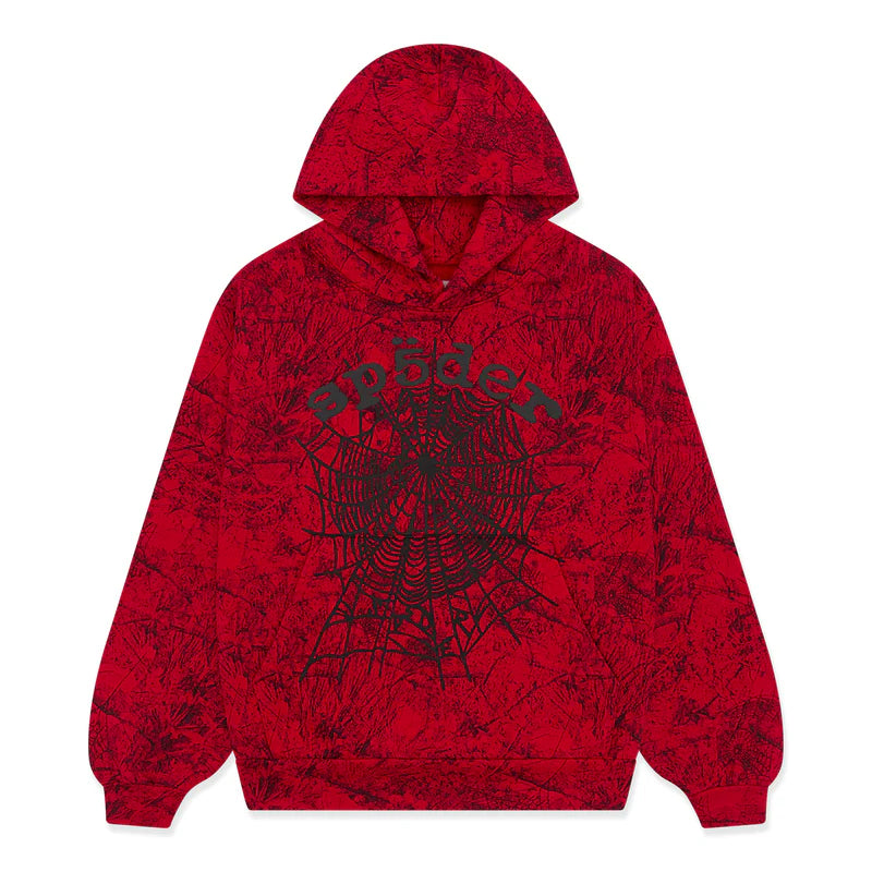 Sp5der Red Tree Camo Hoodie