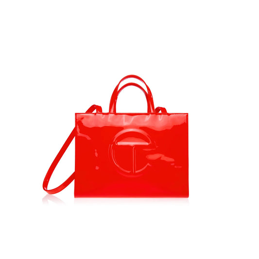 Telfar Medium Red Patent Leather