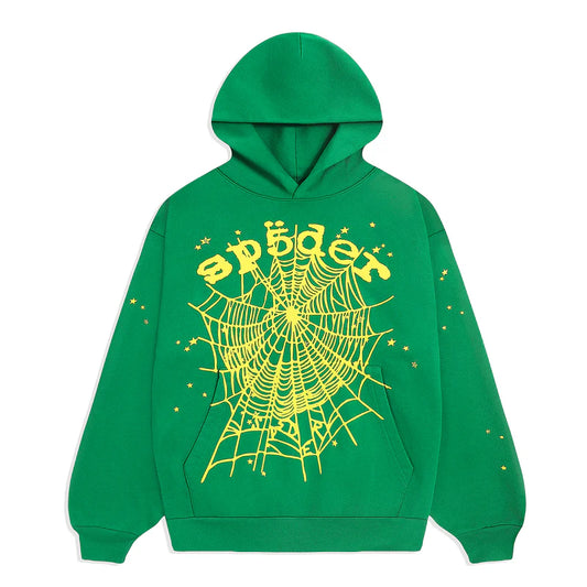 Sp5der Green Yellow hoodie