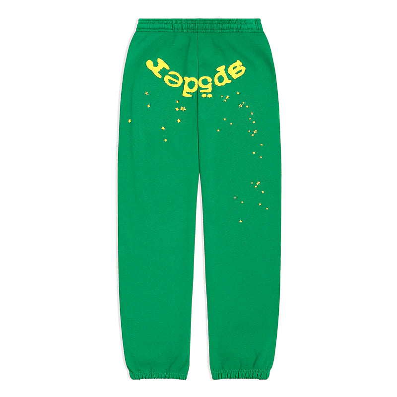 Sp5der Green Yellow Sweatpants